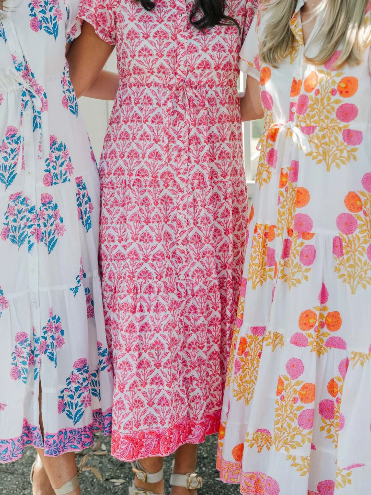 Victoria Dunn Magnolia Flutter Dress in Persimmon