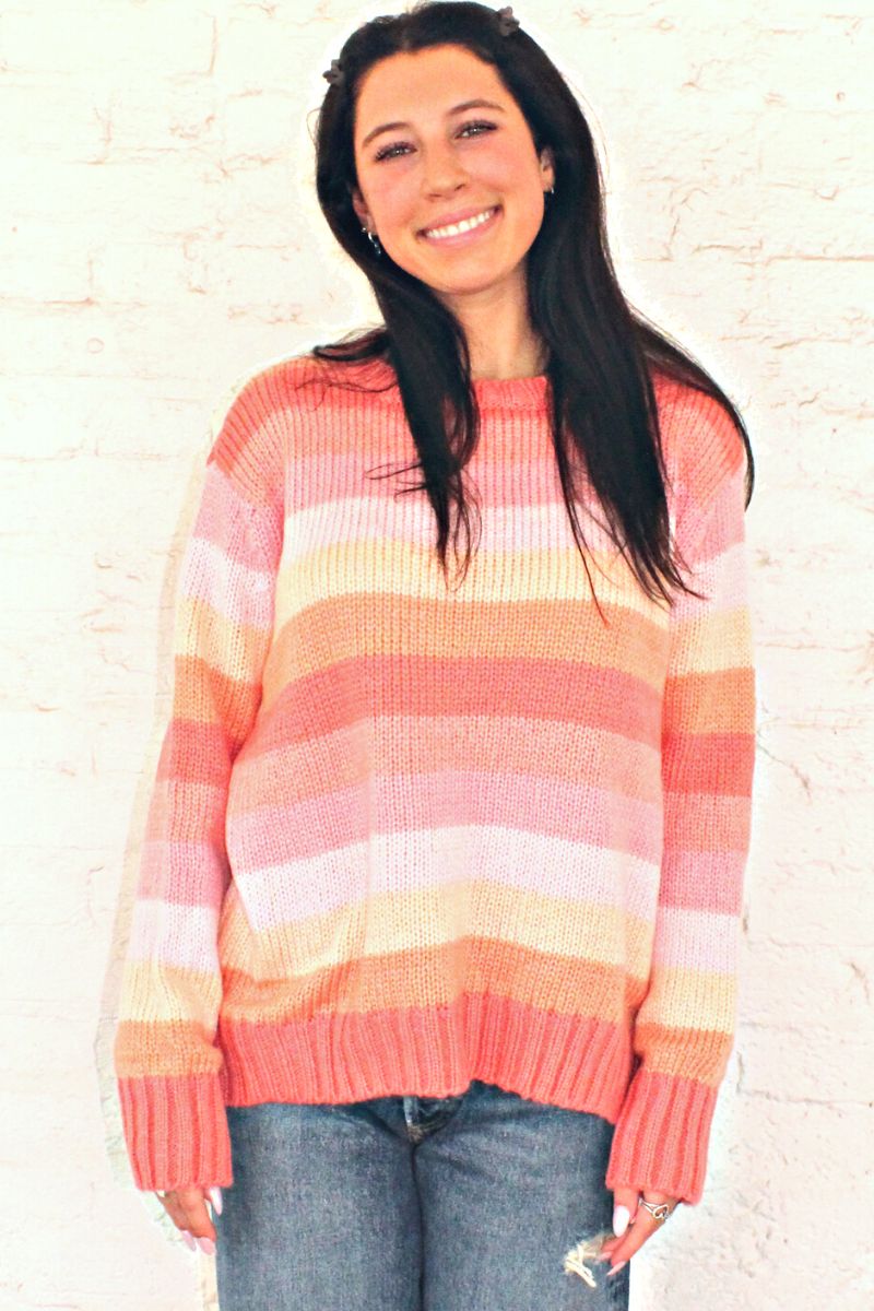 Wooden Ships Autum Stripe Crew Jam Stripe 