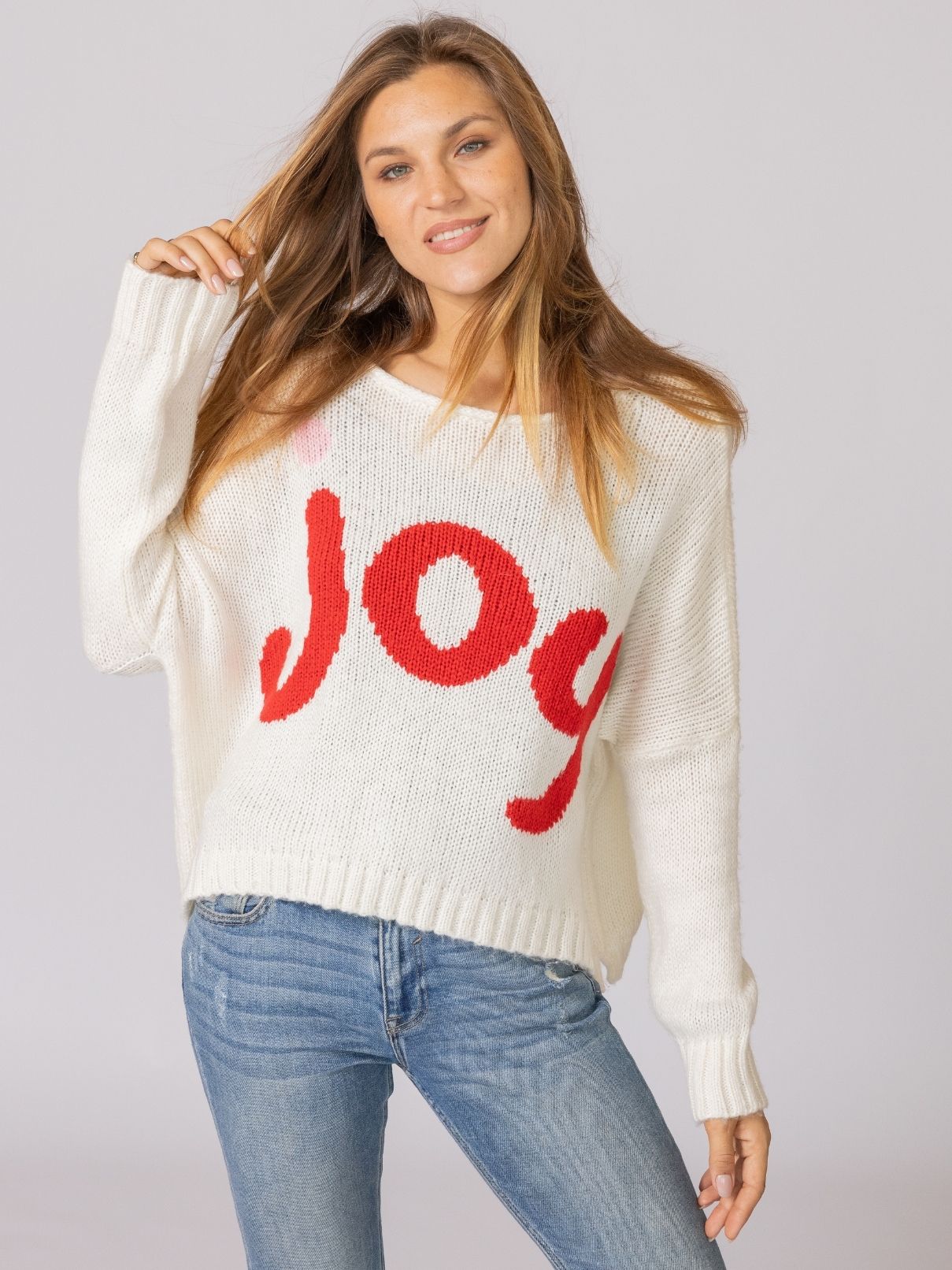 Wooden Ships Joy Oversized Chunky Crew in Pure Snow