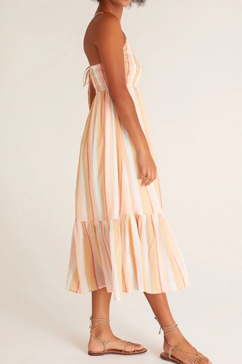 Z Supply 100% Cotton Gauze Jazmin Maxi in Multi Stripe