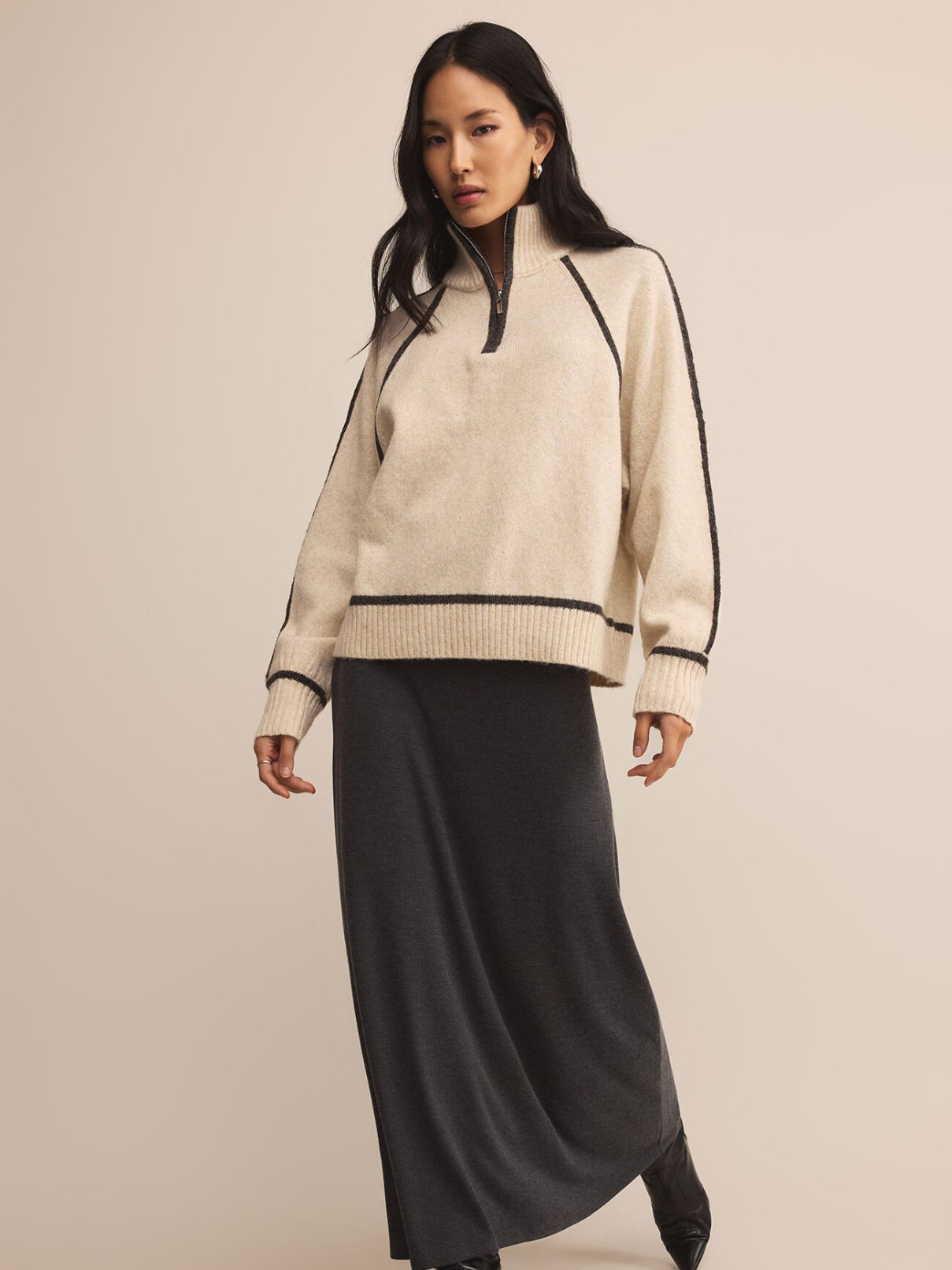 Z Supply Alps Half Zip Sweater