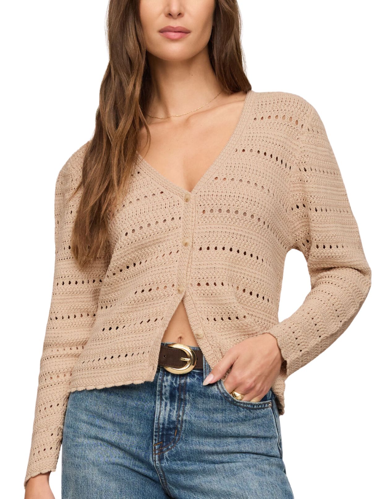 Z Supply Aven Crochet Cardigan – Soft Ecru