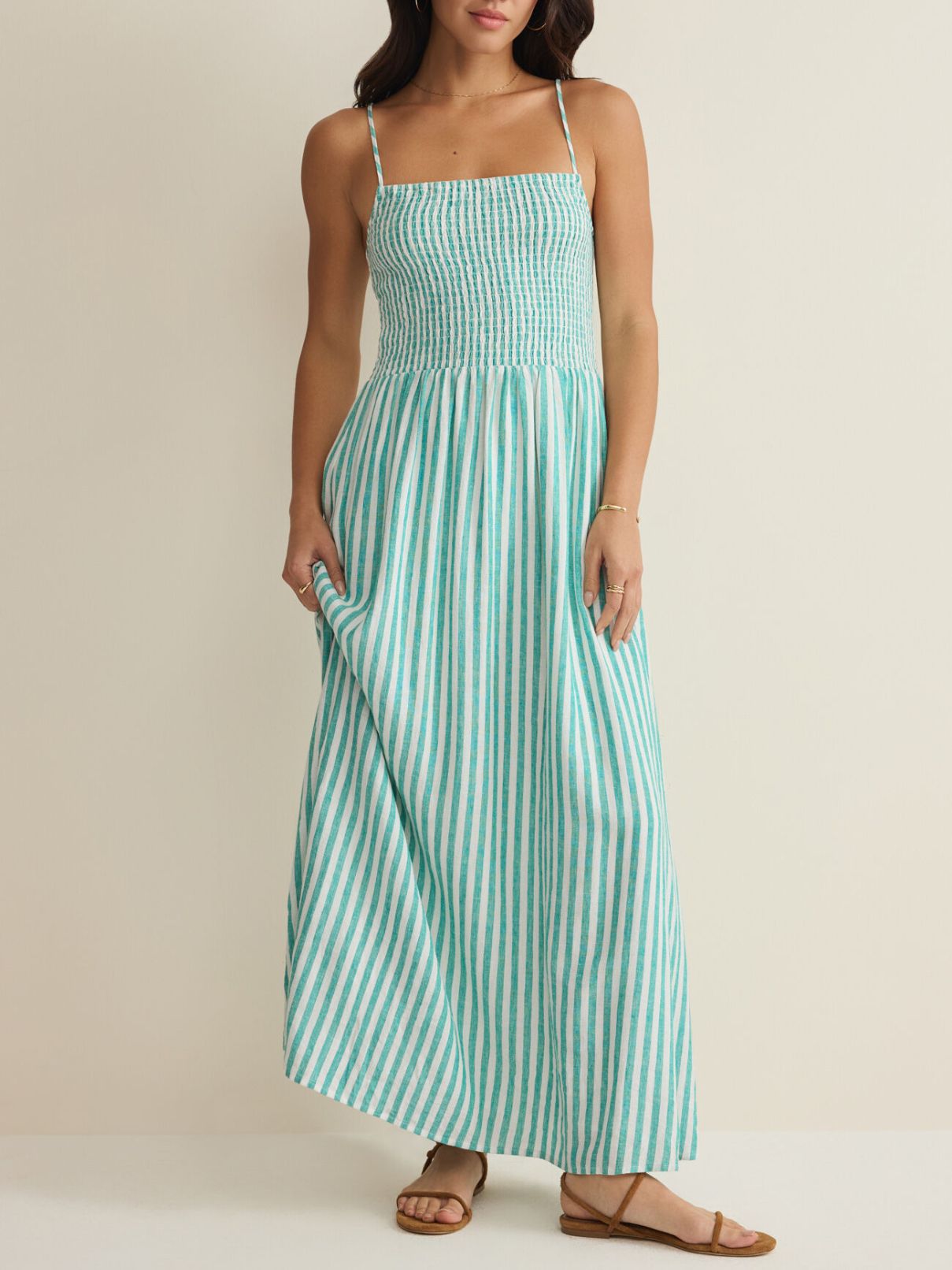 Z Supply Bayside Striped Midi in La Palma