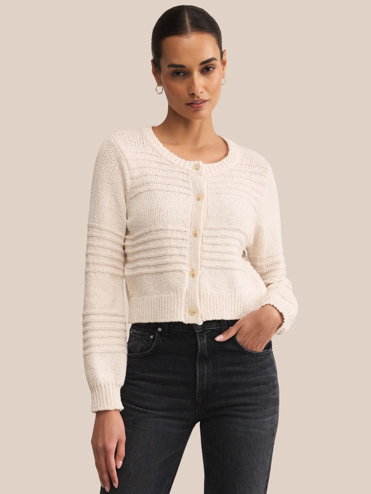 Z Supply Between The Lines Cardigan in Crystal