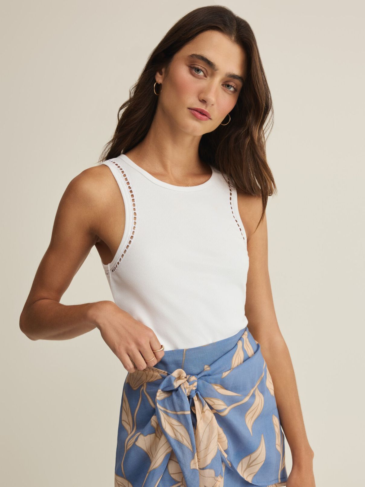 Z Supply Boa Rib Tank in White