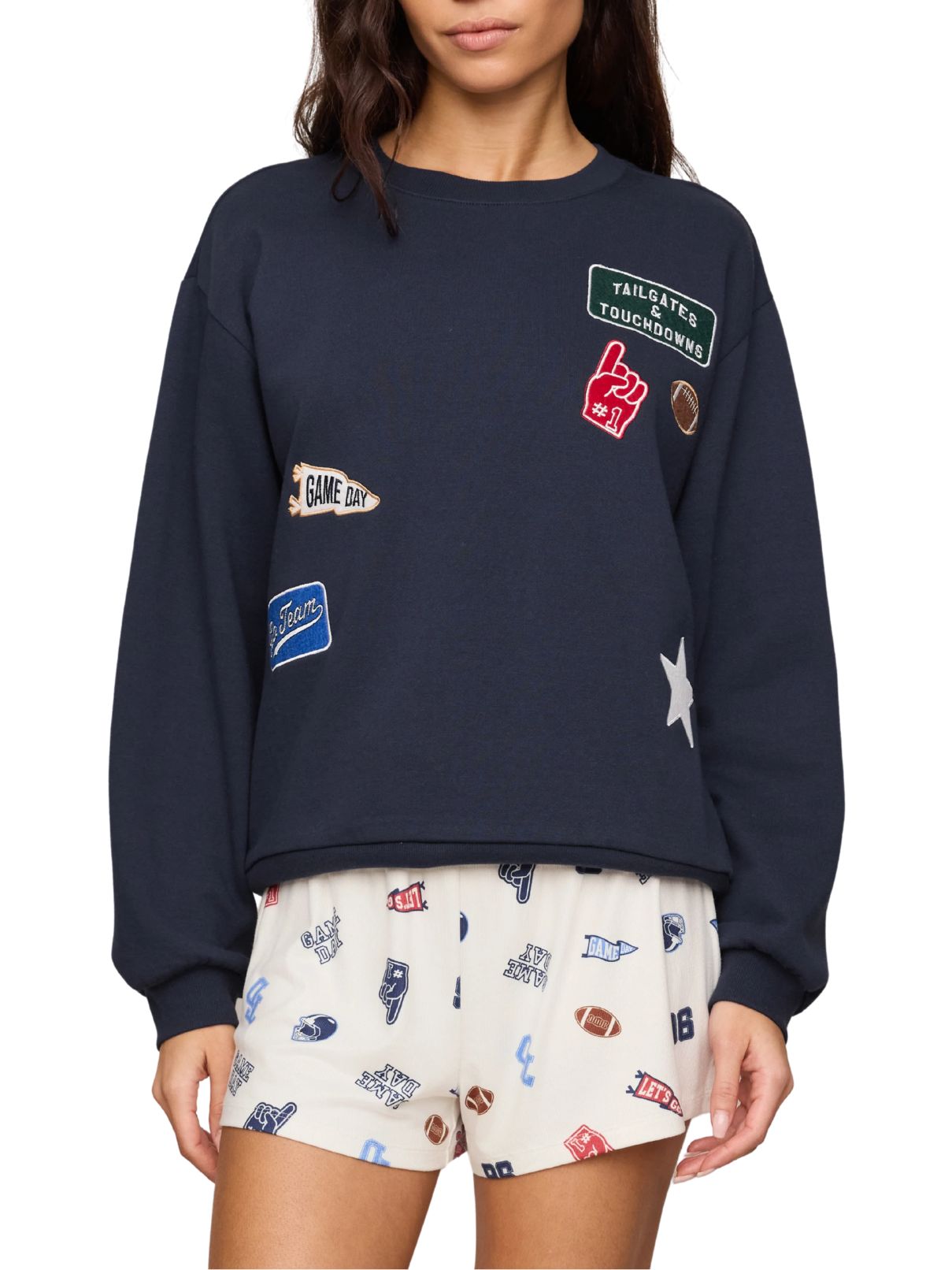 Z Supply Boyfriend Patch Sweatshirt – Eclipse