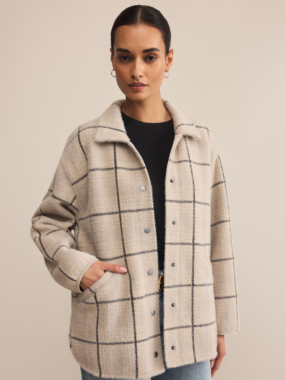 Z Supply Bronx Plaid Jacket