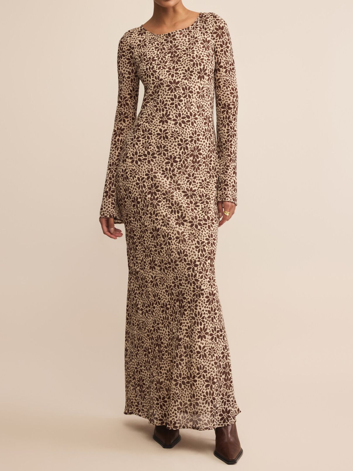 Z Supply Campbell Floral Maxi in Chocolate Cherry