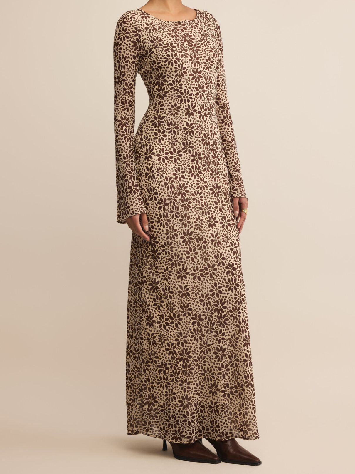 Z Supply Campbell Floral Maxi in Chocolate Cherry