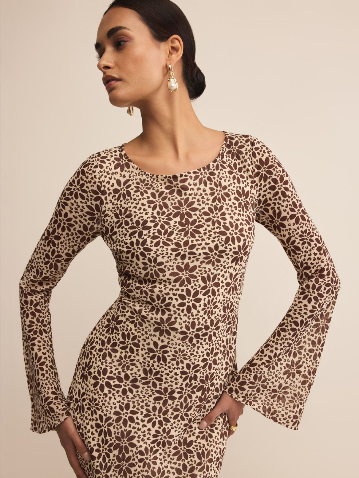 Z Supply Campbell Floral Maxi in Chocolate Cherry