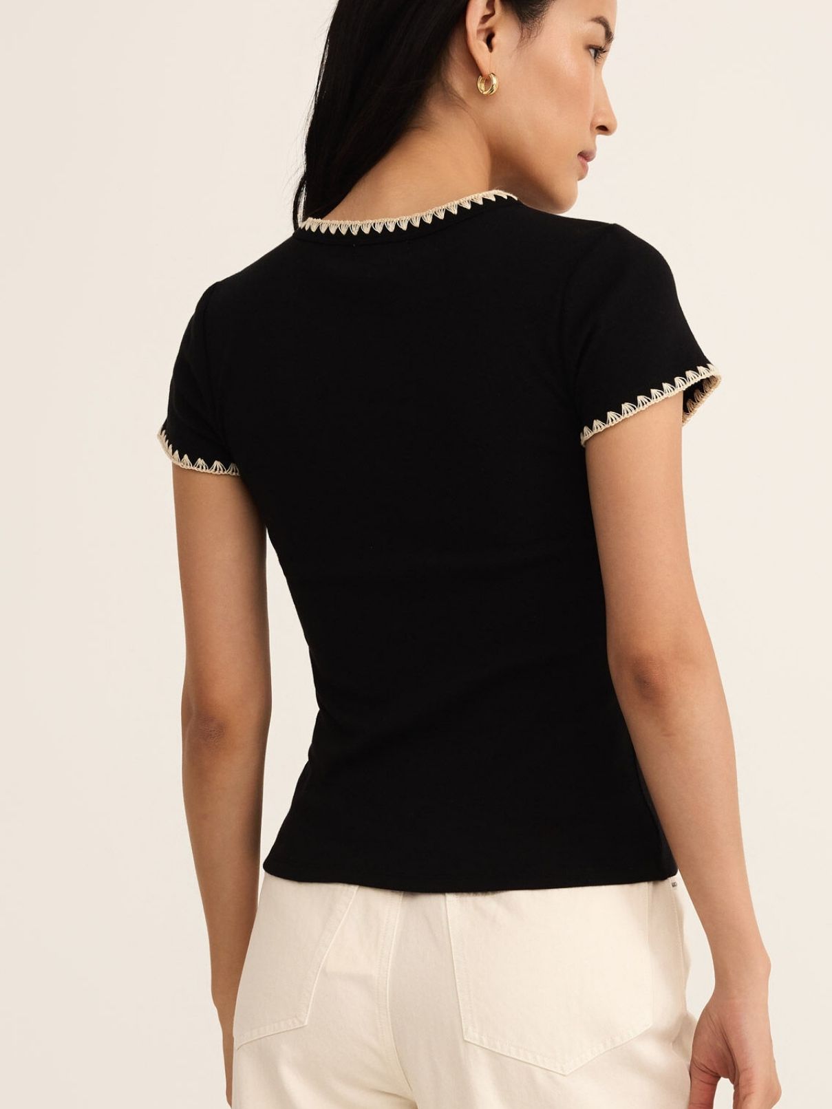 Z Supply Cassis Rib Tee in Black