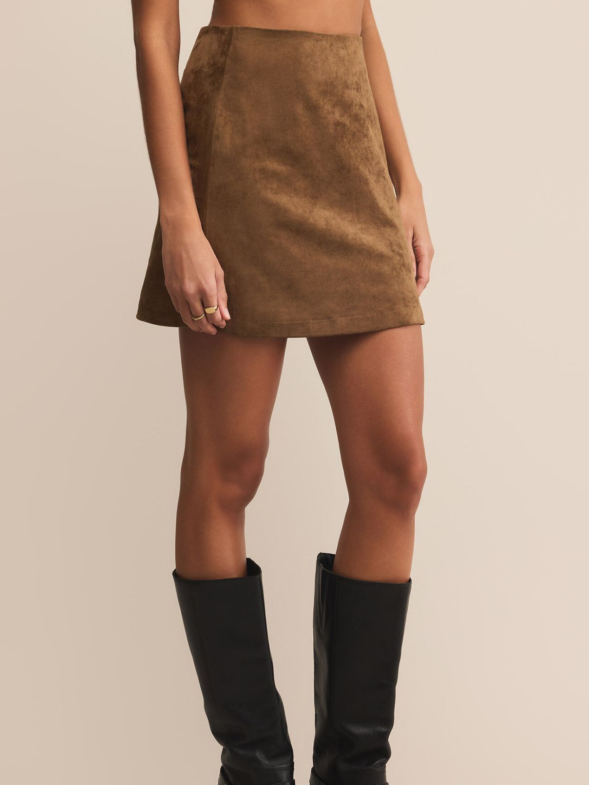 Z Supply Ciera Suede Mini in Coconut