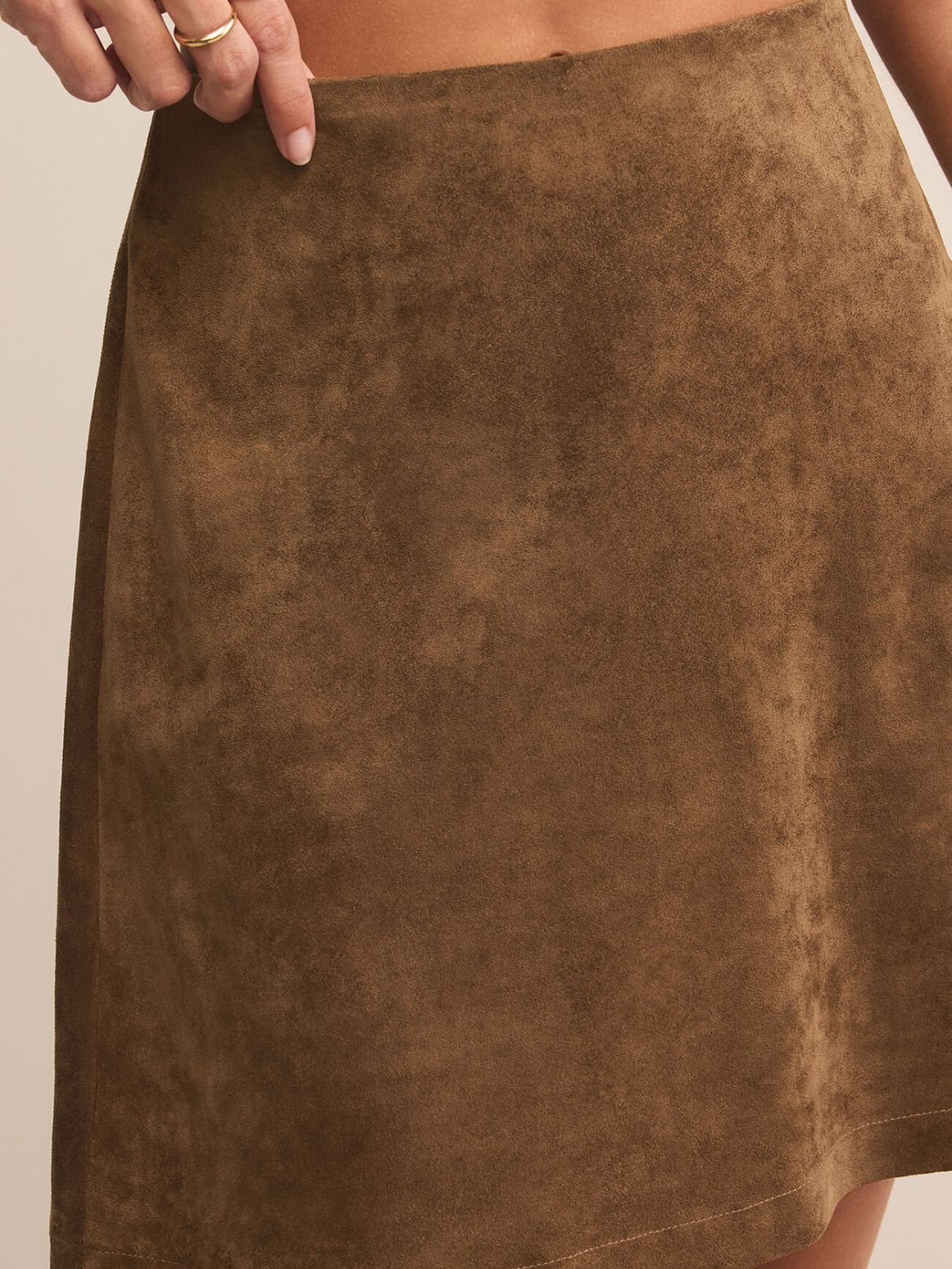 Z Supply Ciera Suede Mini in Coconut