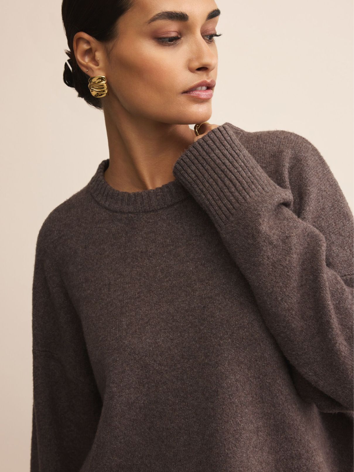 Z Supply Cirrus Cozy Sweater in Burnt Ash Heather