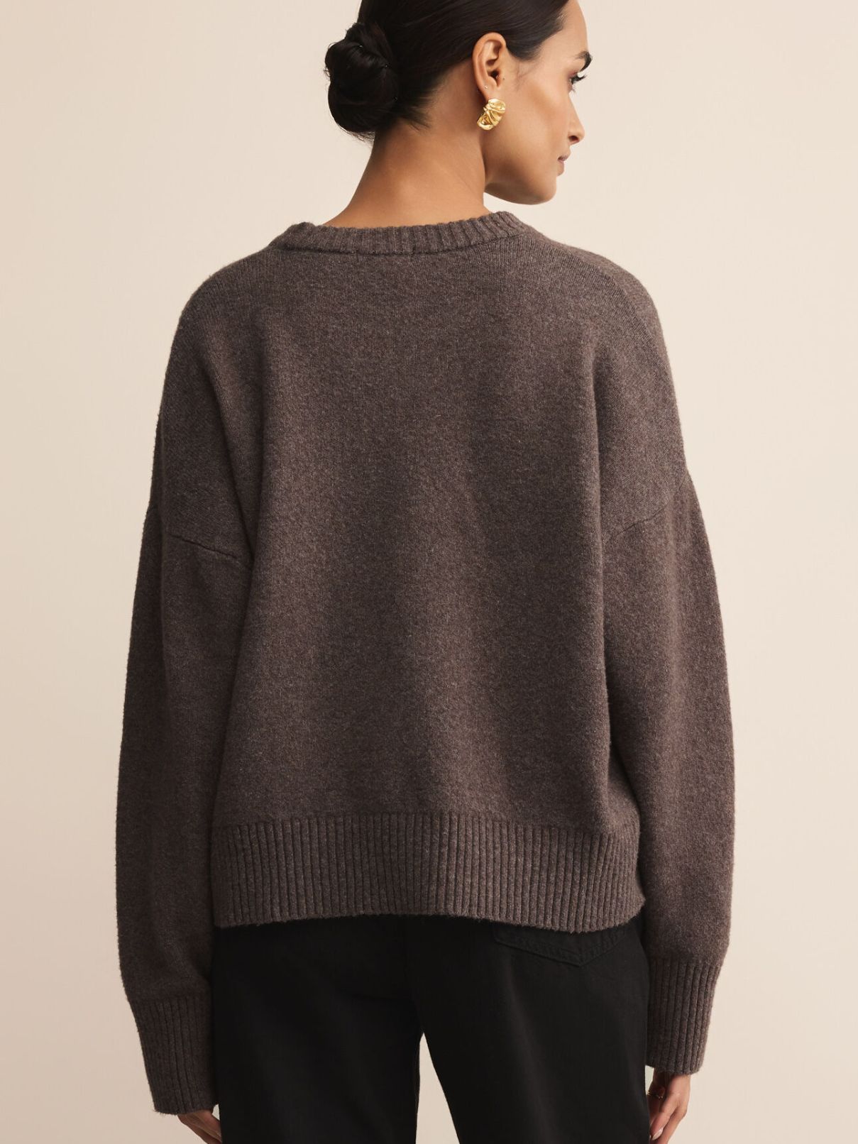 Z Supply Cirrus Cozy Sweater in Burnt Ash Heather