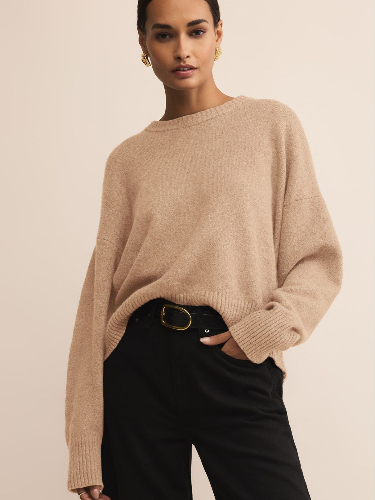 Z Supply Cirrus Cozy Sweater in  Macaroon