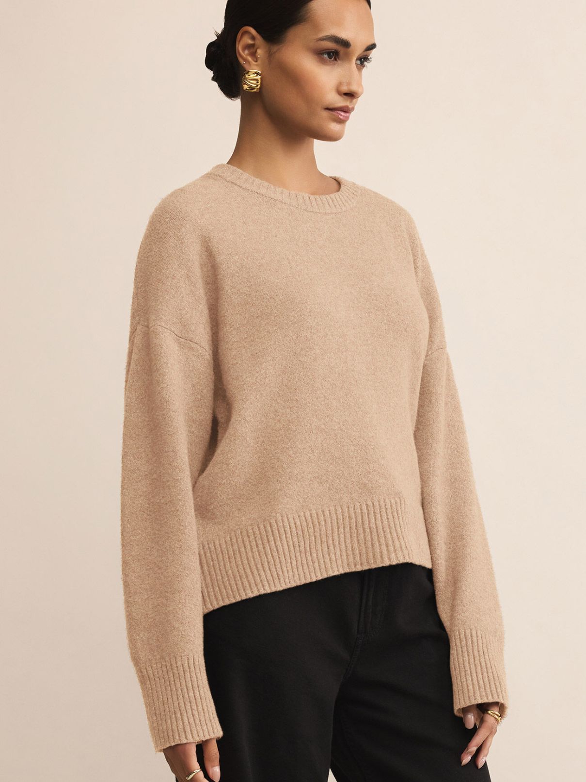 Z Supply Cirrus Cozy Sweater in  Macaroon