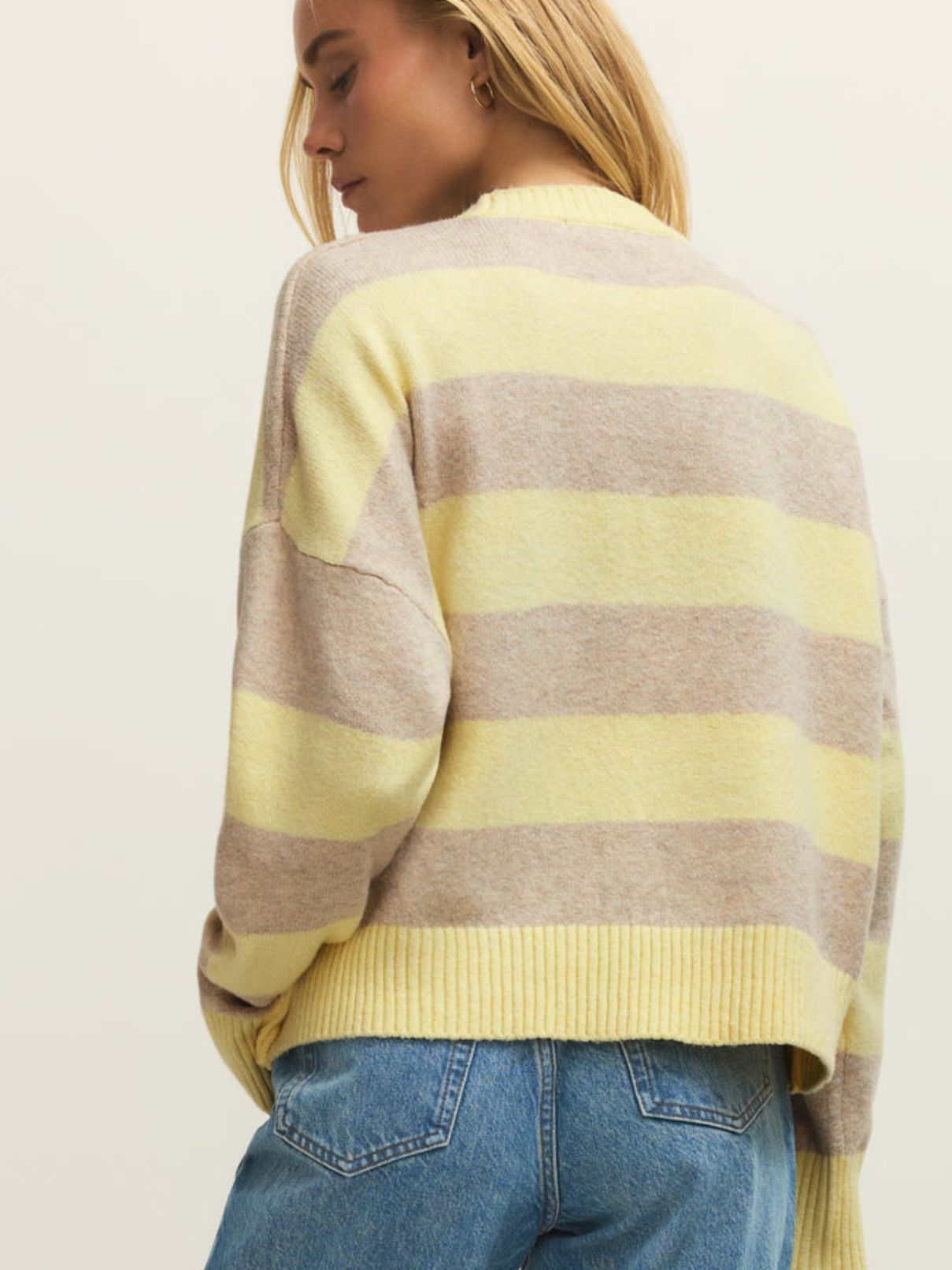 Z Supply Cirrus Stripe Cozy Sweater in Sunnyside Stripe