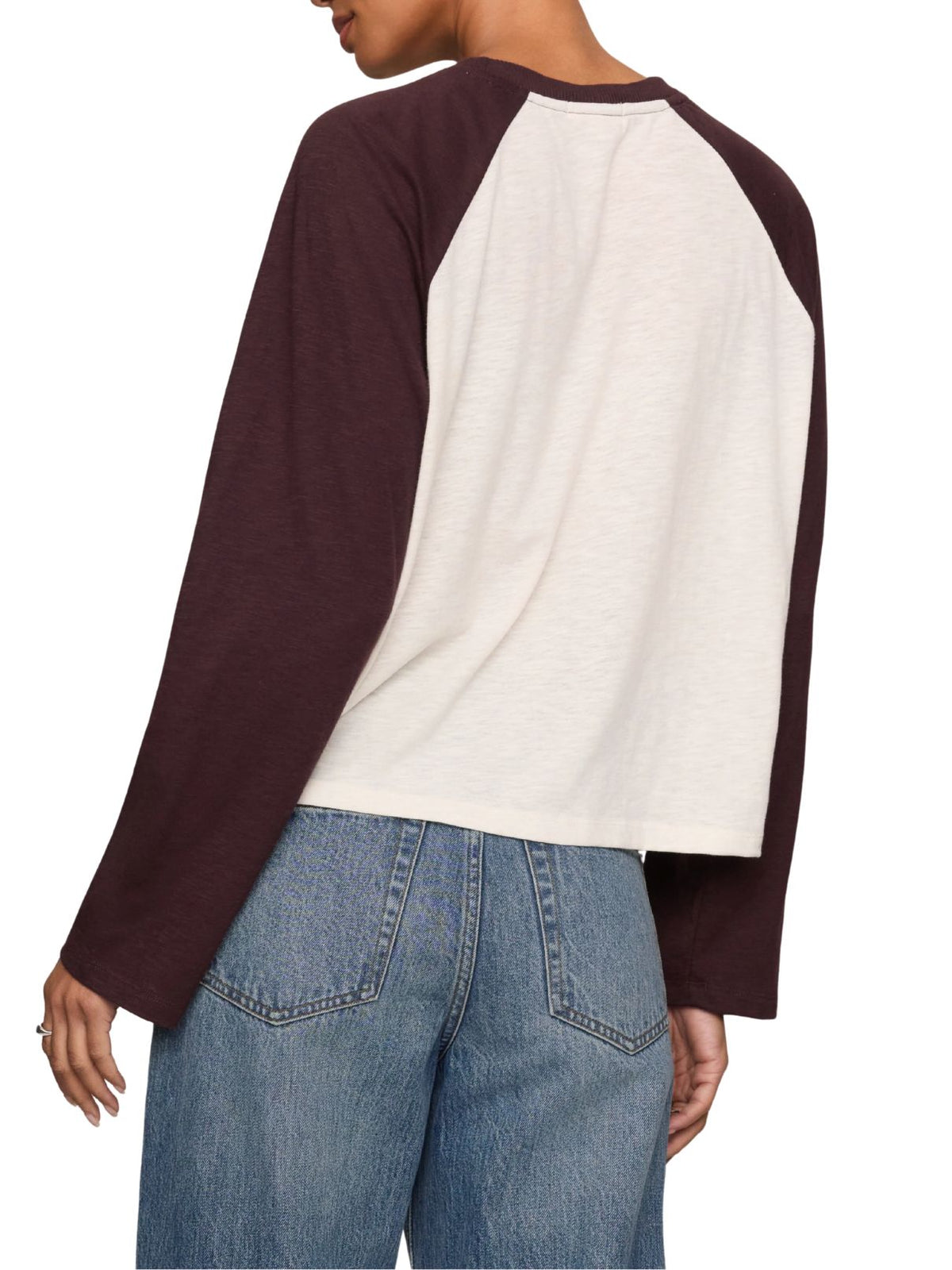 Z Supply Classic Slub Baseball Tee in Berry Noir