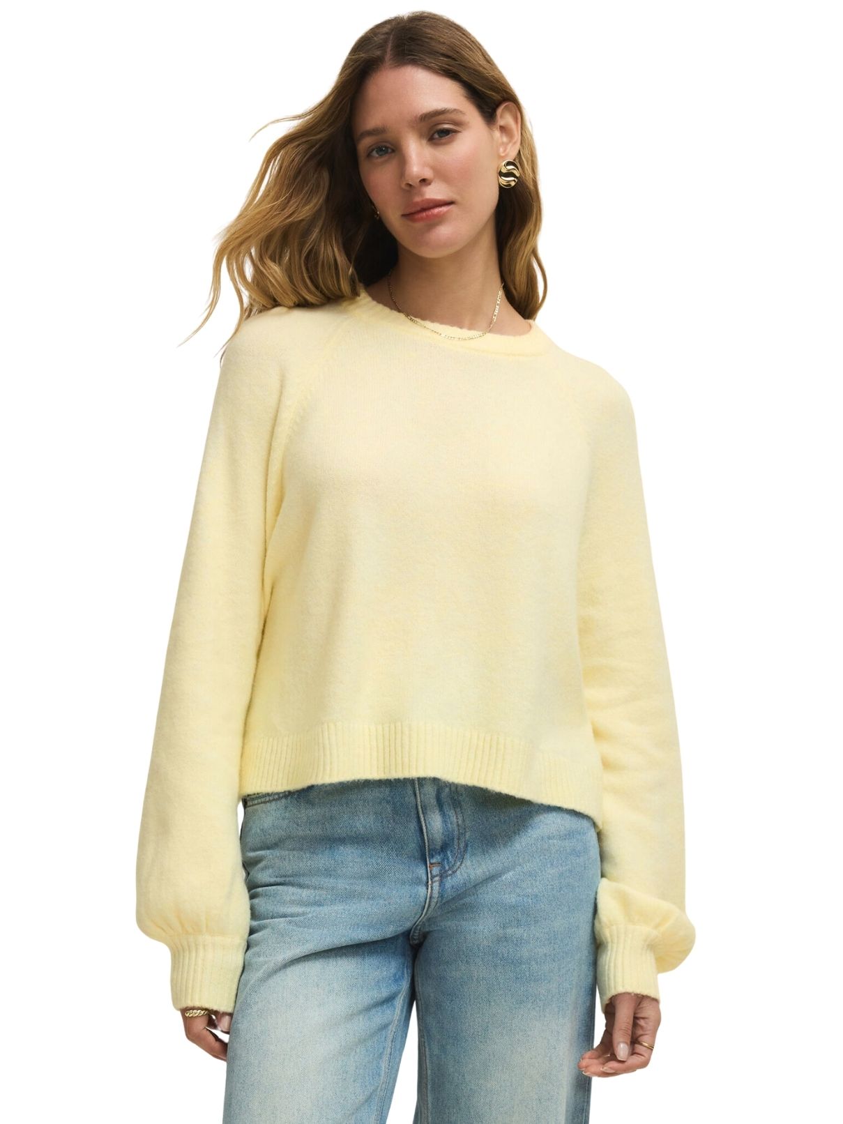 Z Supply Coming Up Sweater in Pineapple