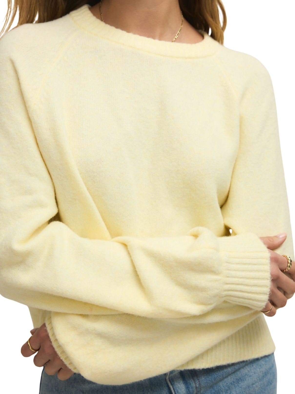 Z Supply Coming Up Sweater in Pineapple