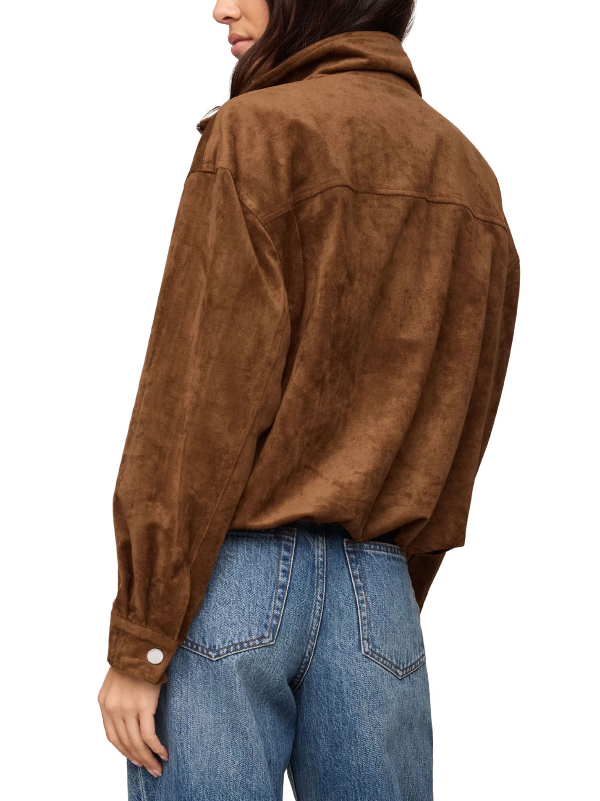 Z Supply Corin Bubble Hem Jacket – Saddle Suede