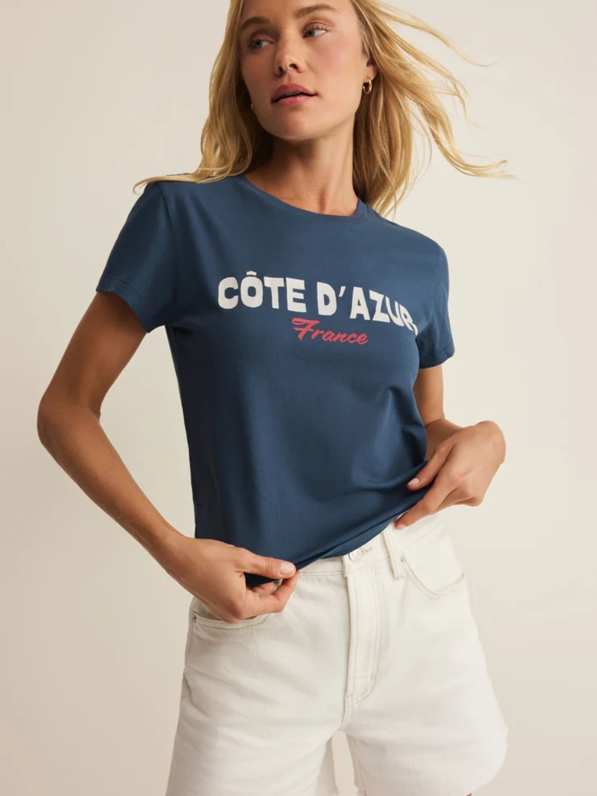 Z Supply Cote Tourist Tee in Twilight Blue