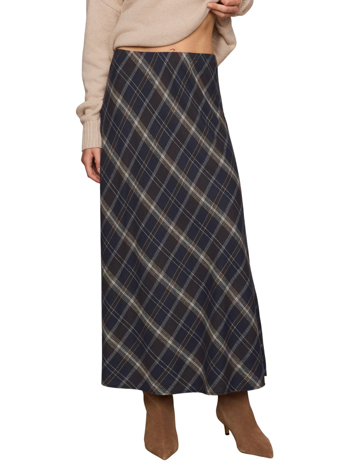 Z Supply Crestview Plaid Skirt in Eclipse