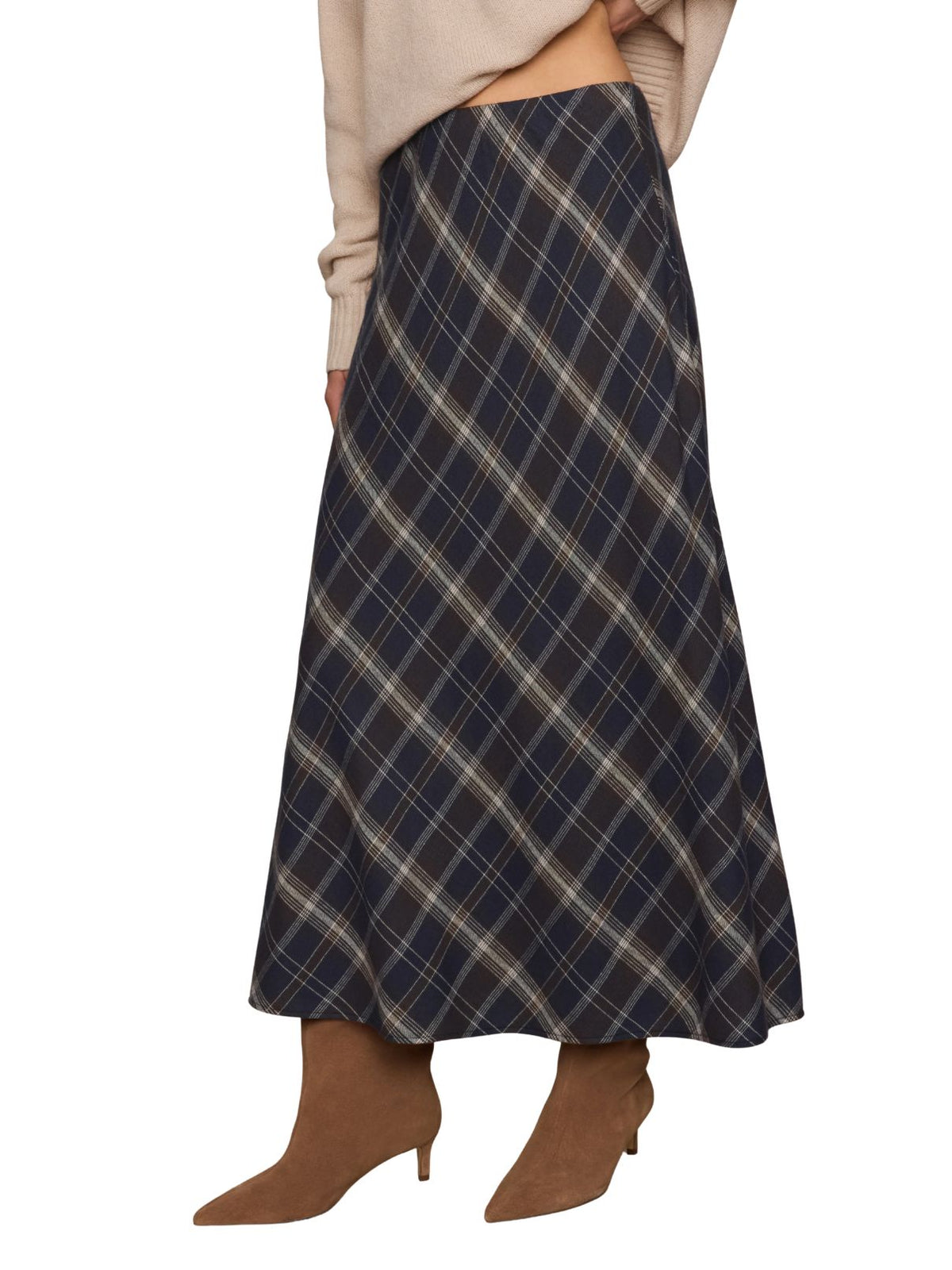 Z Supply Crestview Plaid Skirt in Eclipse