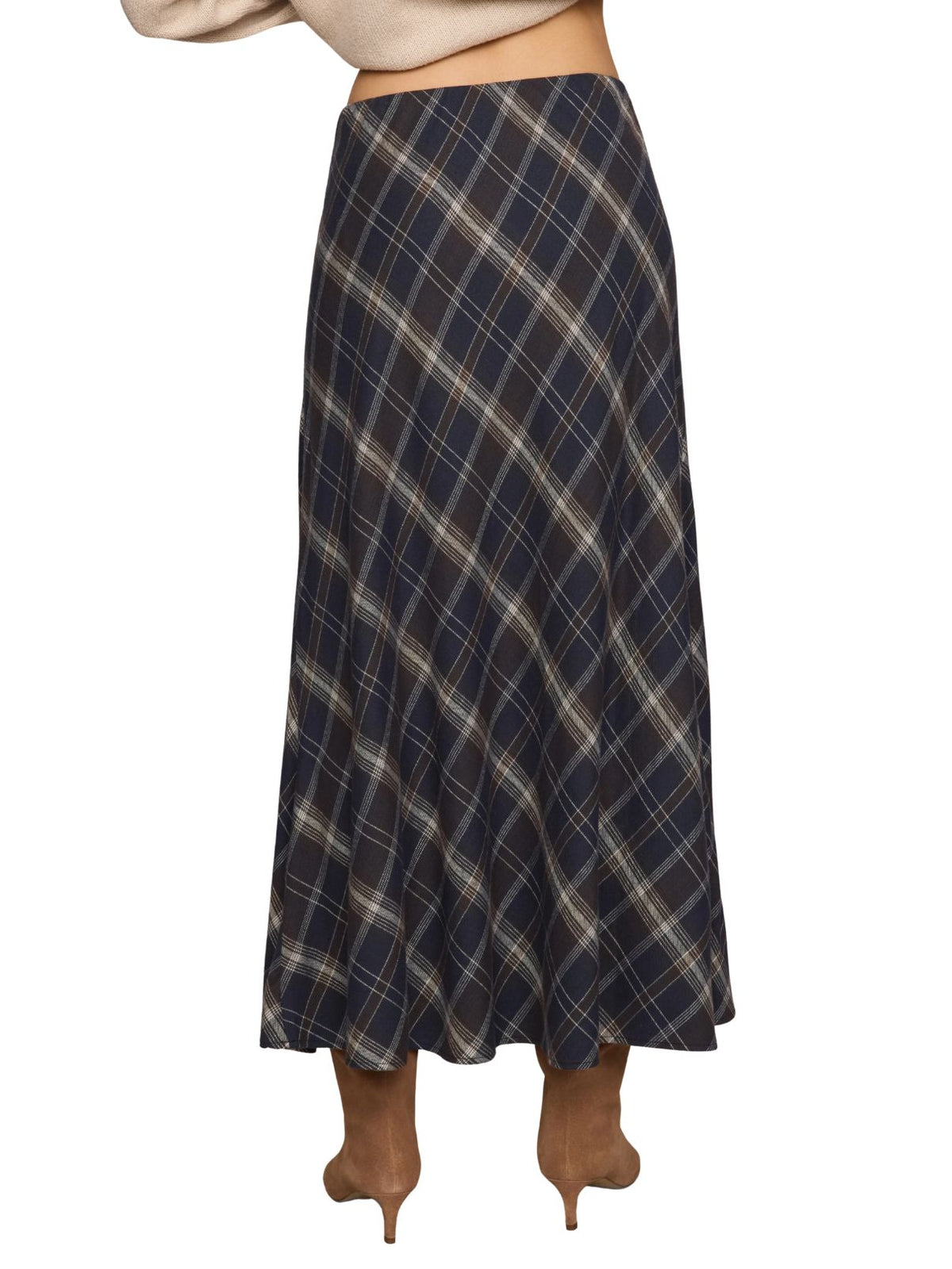 Z Supply Crestview Plaid Skirt in Eclipse