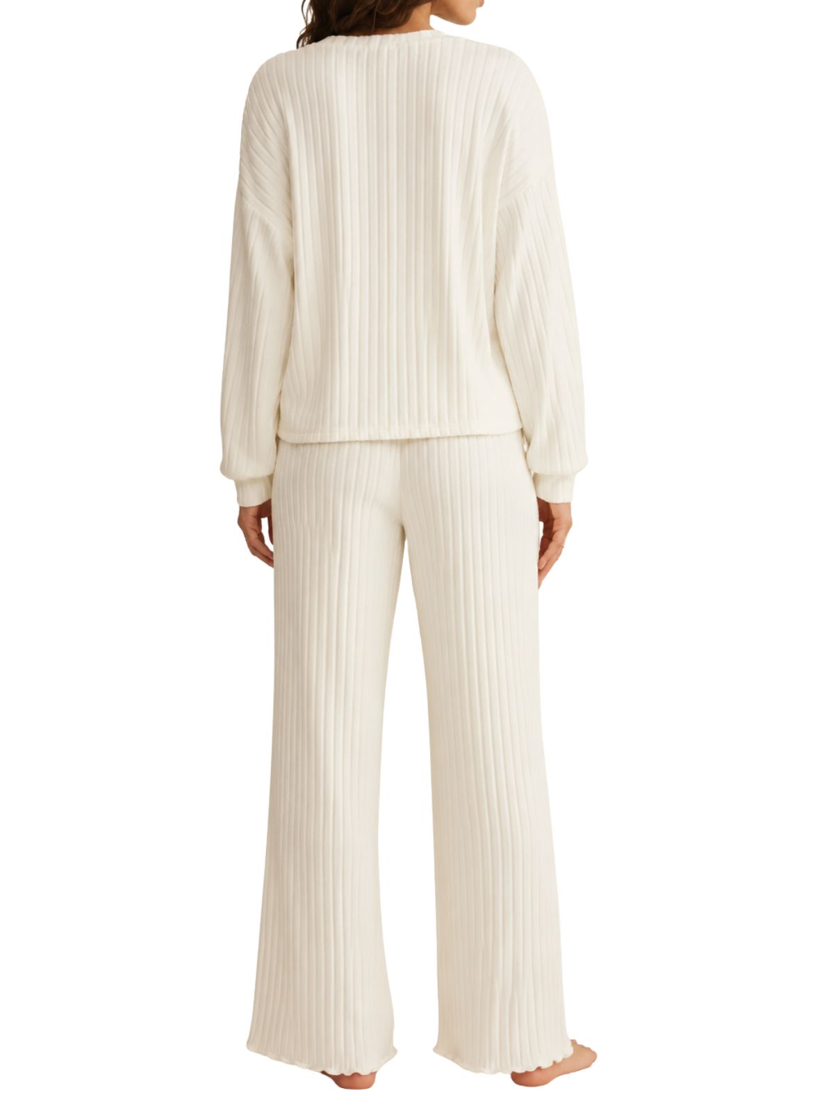 Z Supply Dawn Daydream Rib Lounge Set – Bone