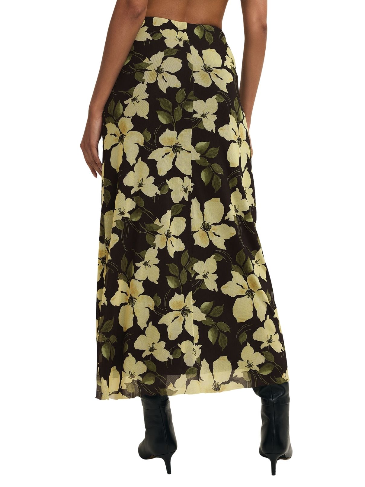 Z Supply Eda Ren Floral Mesh Skirt in Sunnyside