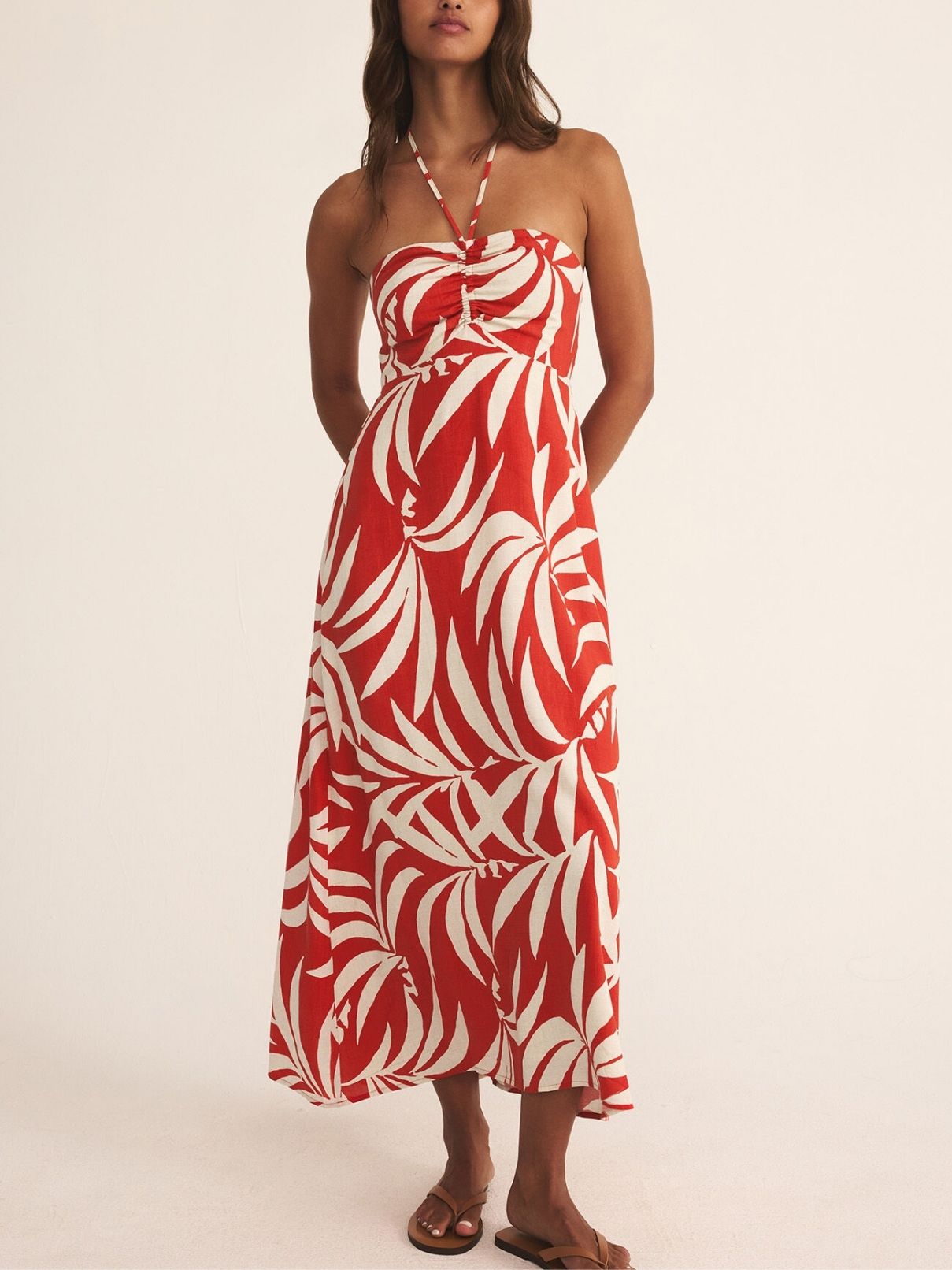 Z Supply Elodi Vacances Midi in Cabana Red