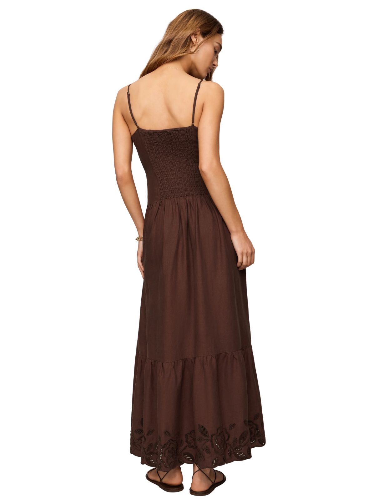 Z Supply Esti Embroidered Maxi Dress – Chocolate Cherry