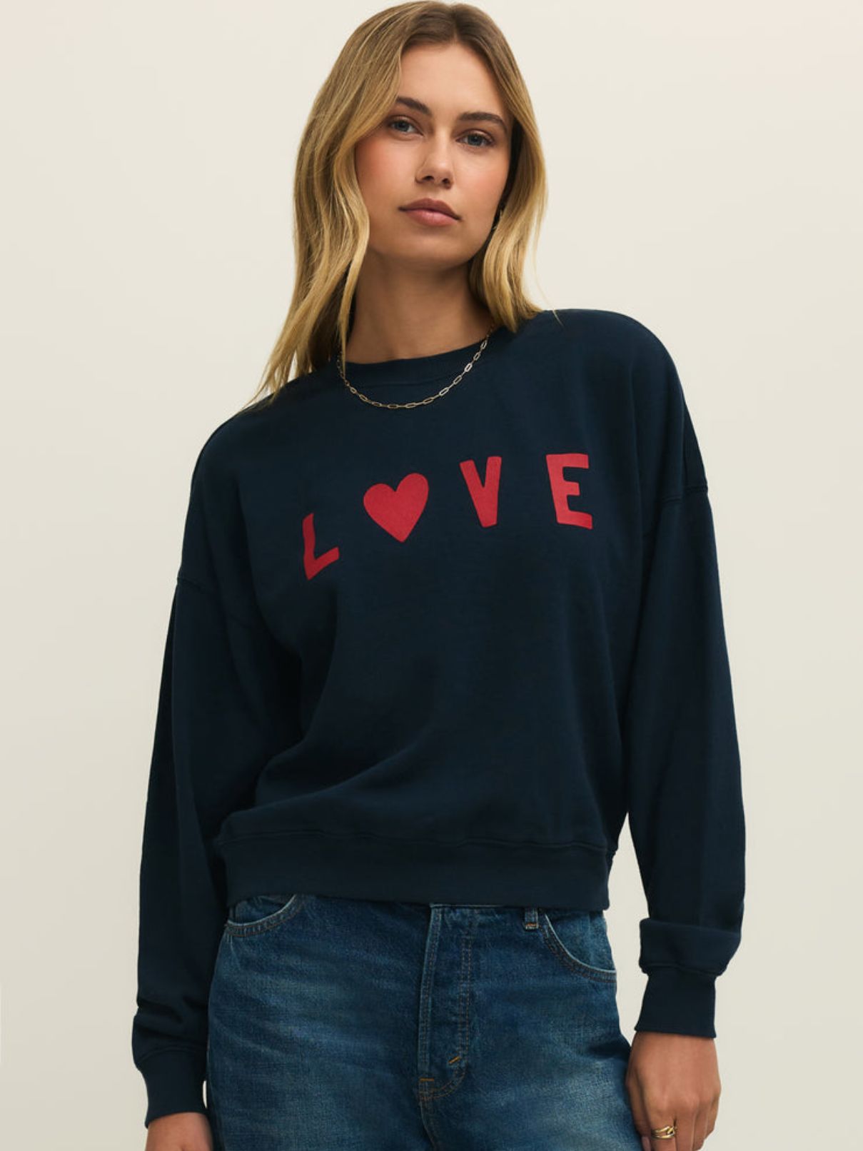 Z Supply First Date Sweatshirt in Eclipse