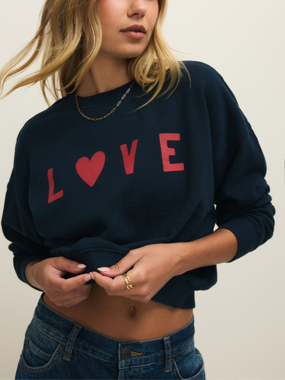 Z Supply First Date Sweatshirt in Eclipse