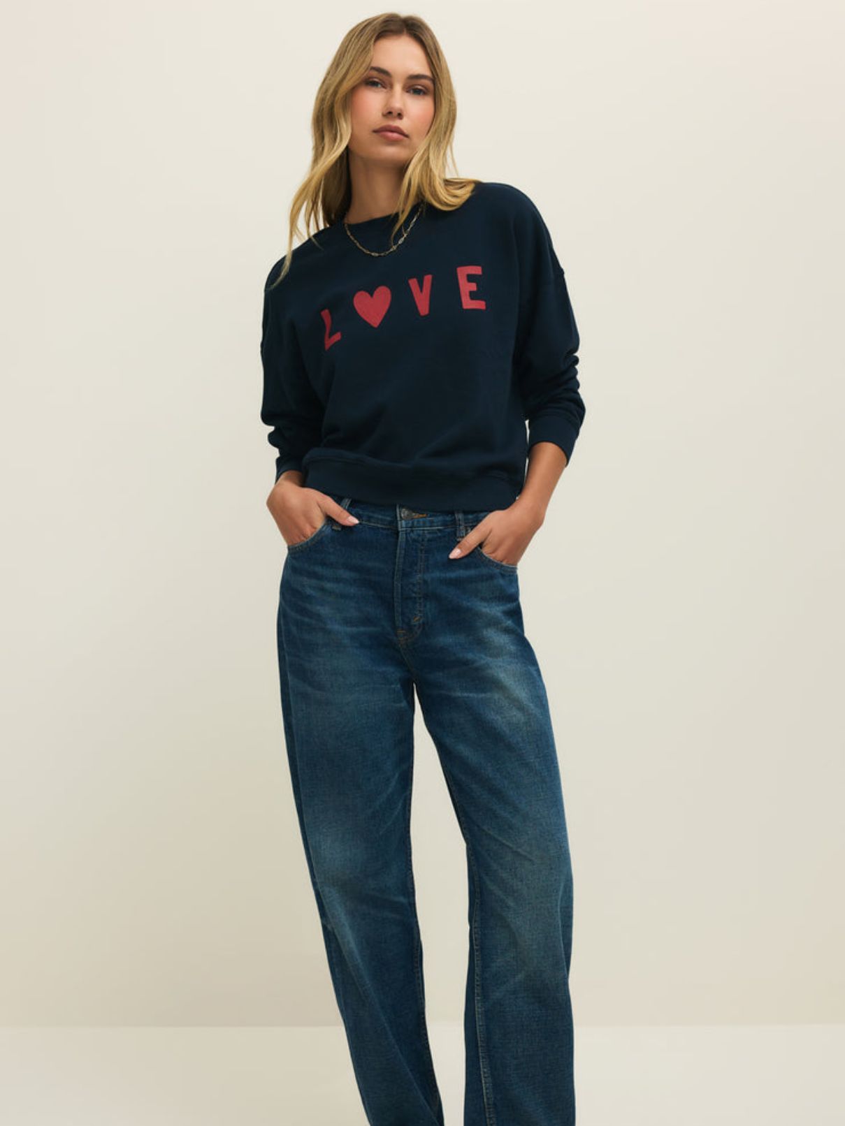 Z Supply First Date Sweatshirt in Eclipse