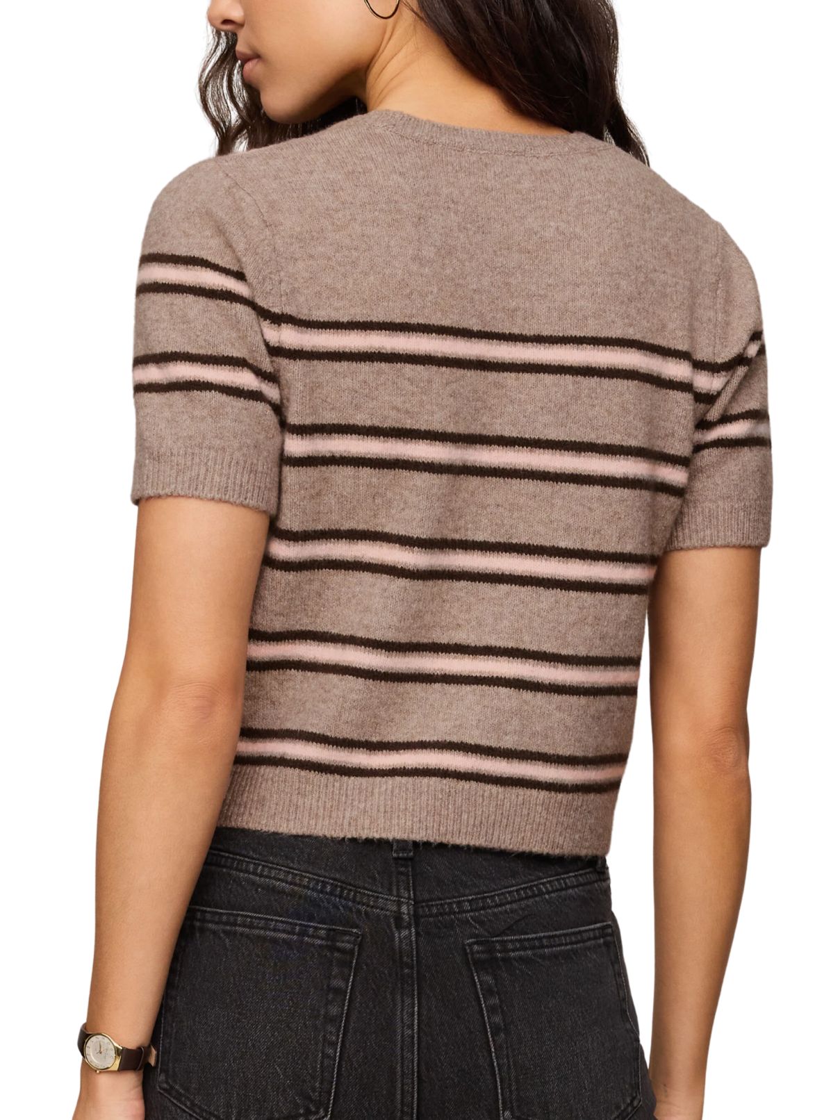 Z Supply Gatewood Stripe Sweater Tee – Heather Ash