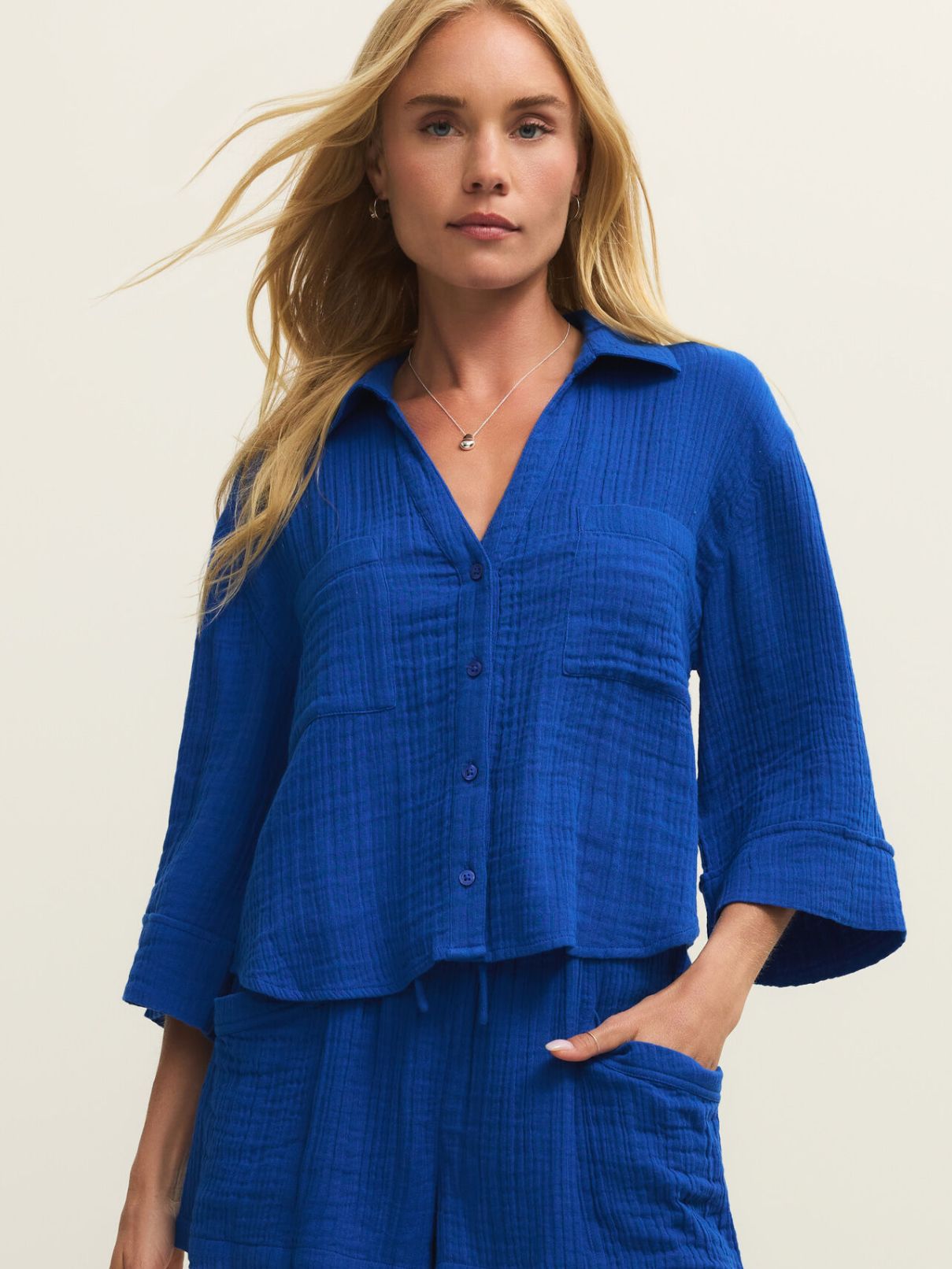 Z Supply Helena Shirt in Nautical