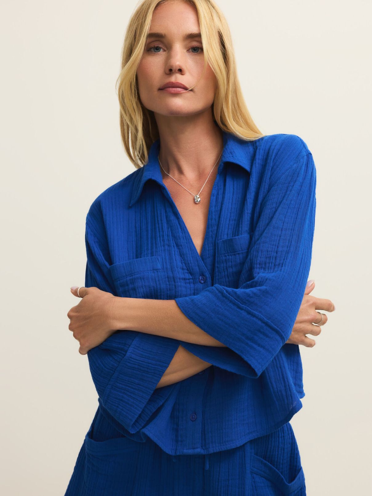 Z Supply Helena Shirt in Nautical