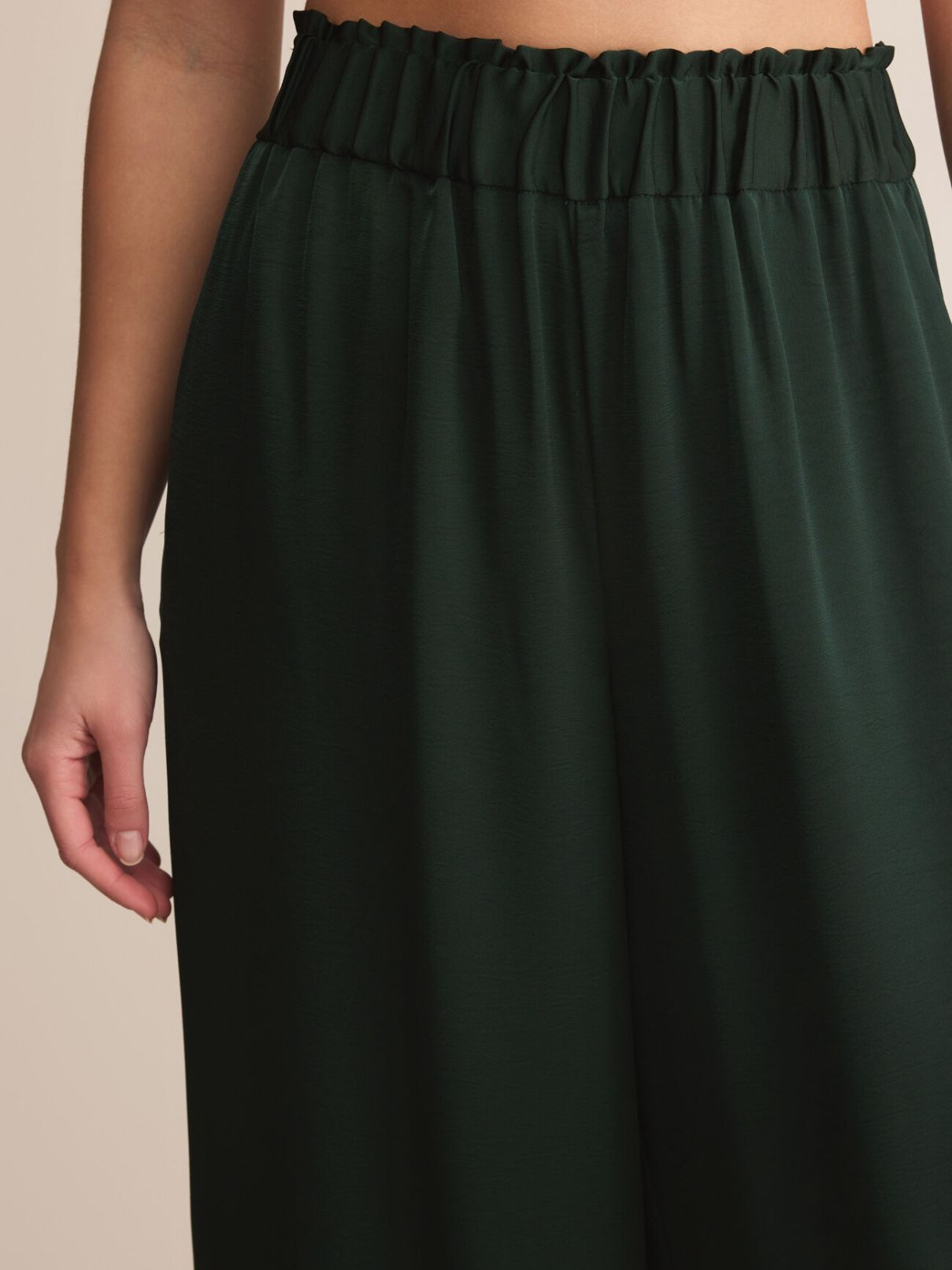 Z Supply Isolde Satin Pant in Garland Green
