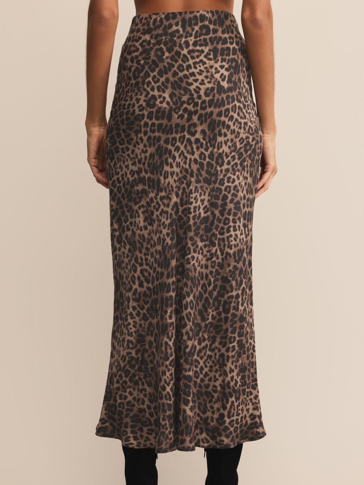 Z Supply Izbel Leopard Skirt in Desert Tan