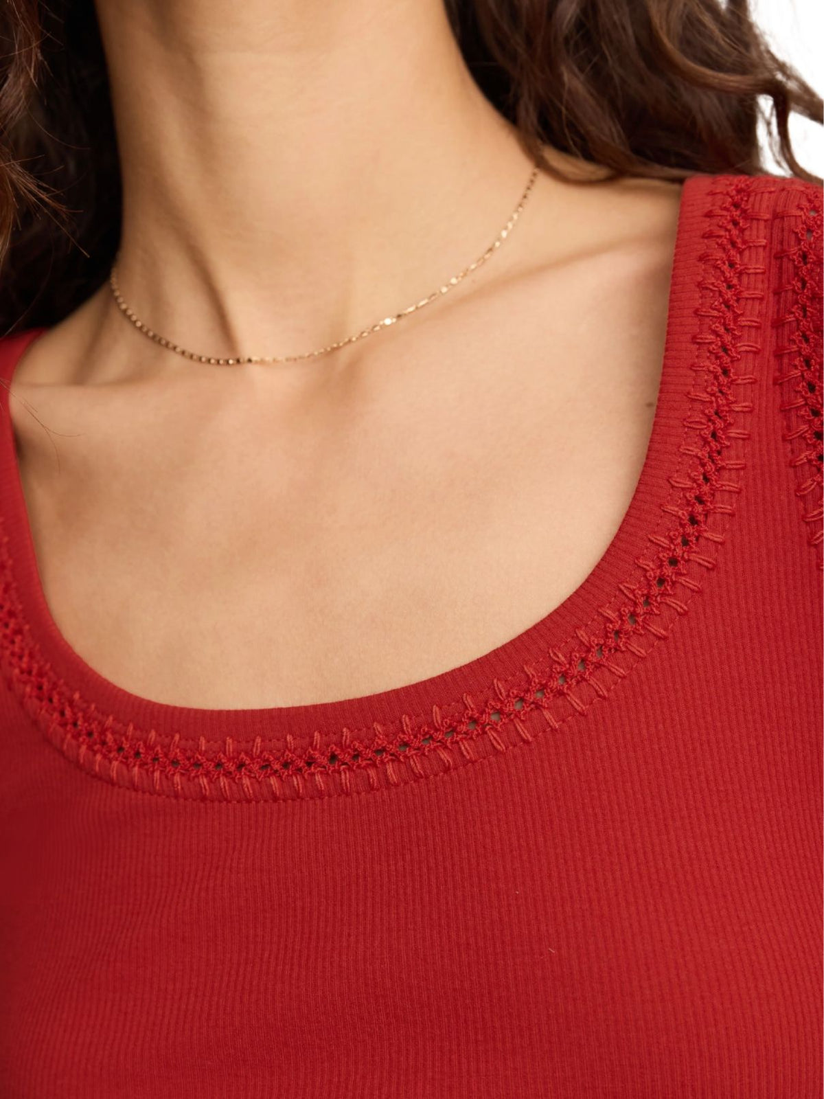 Z Supply Larkin Whipstitch Tank – Chili Pepper