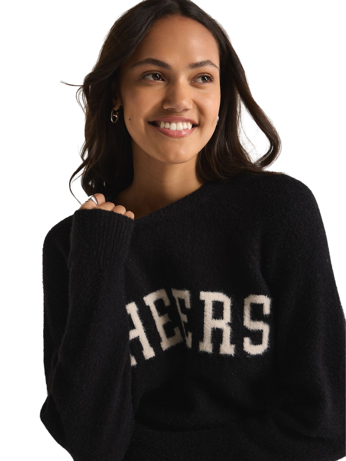 Z Supply Lizzy Cheers Sweater in Black