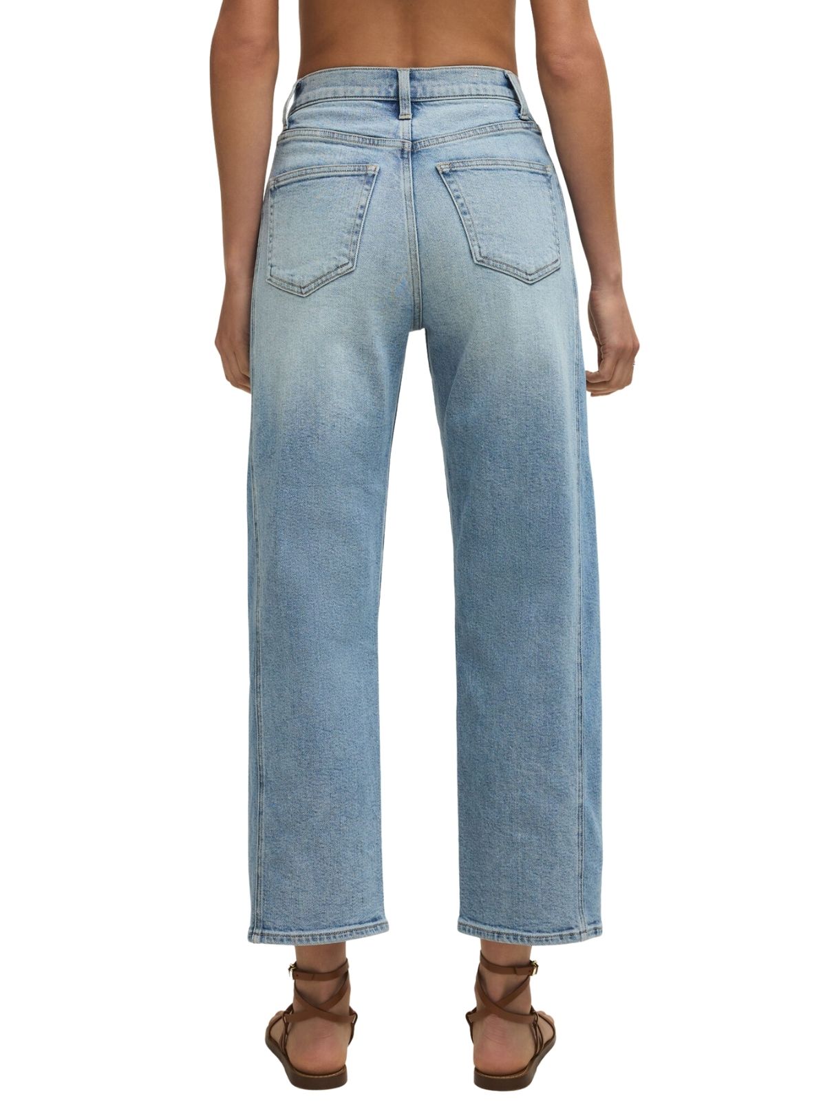 Z Supply Luna Hi Rise Crop Bowed Jean in Utopia