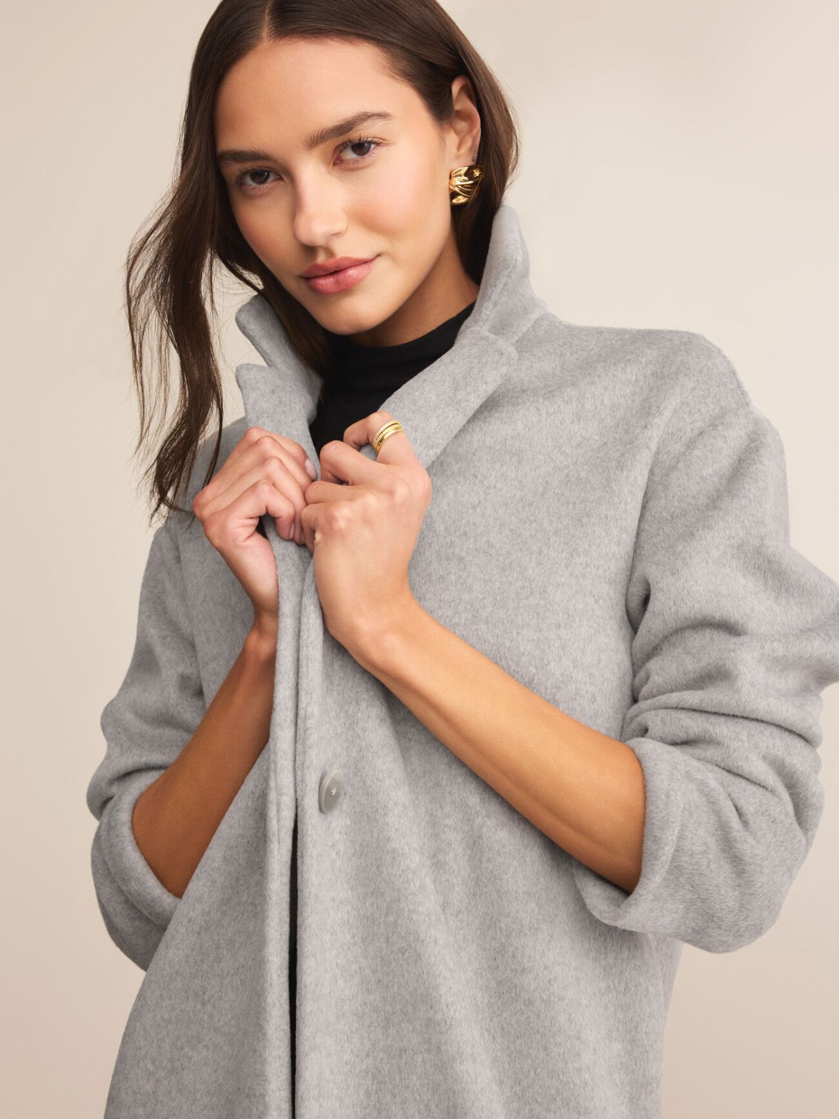 Z Supply Mason Luxe Coat Classic in Heather Grey