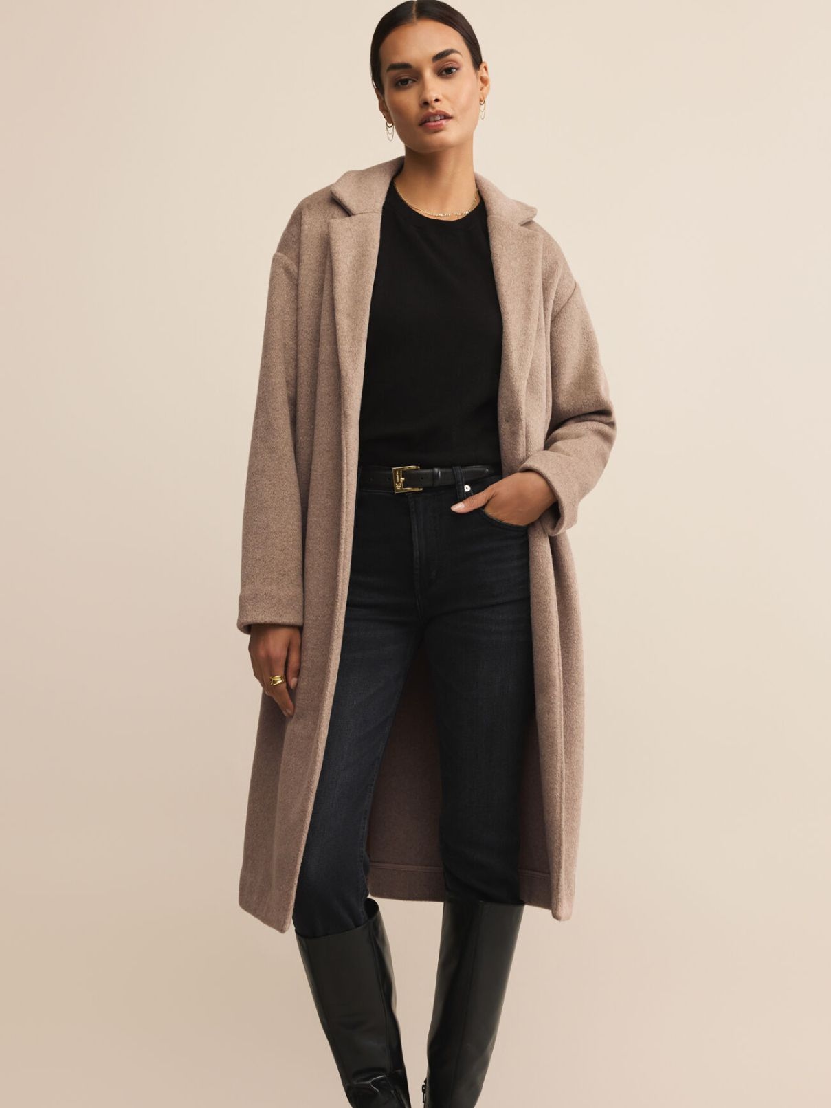 Z Supply  Mason Luxe Coat in Smokey