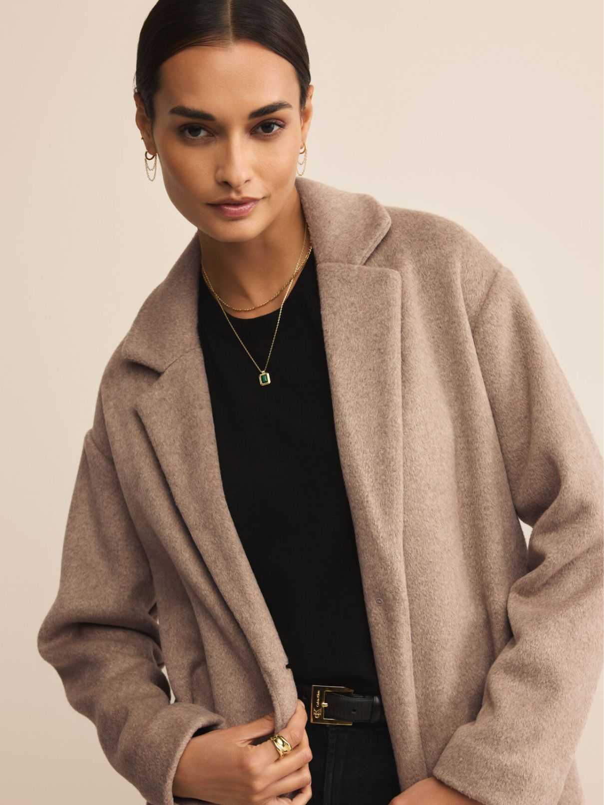 Z Supply  Mason Luxe Coat in Smokey