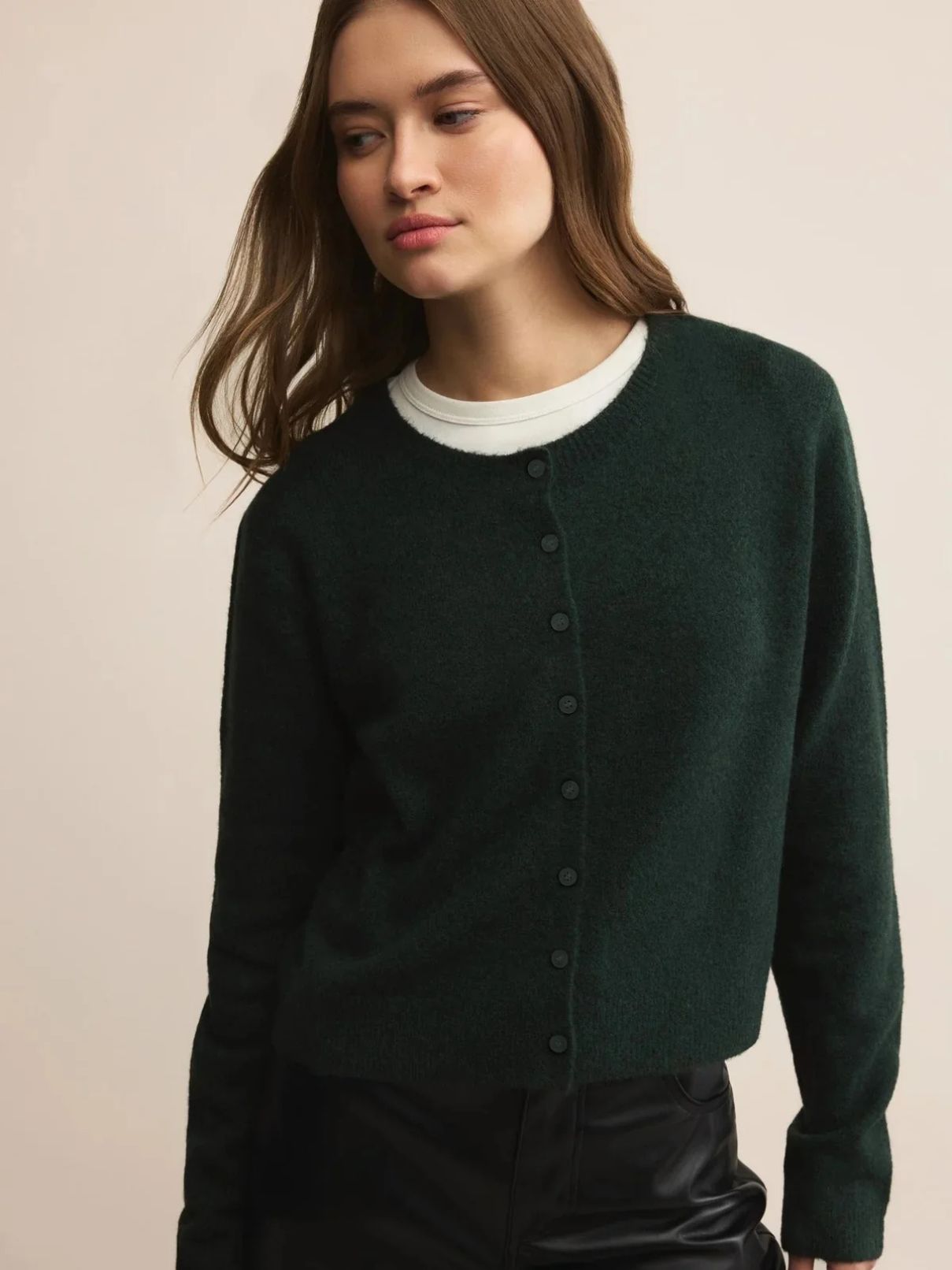 Z Supply Medina Cardigan in Garland Green