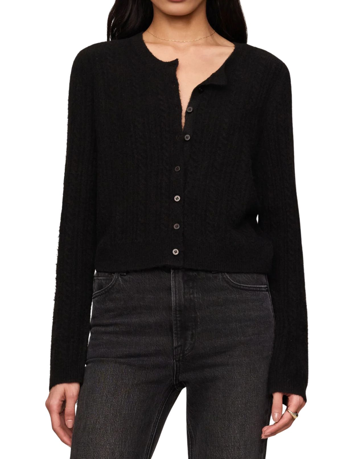 Z Supply Medina Pointelle Cardigan – Black